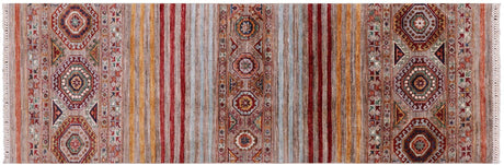 Hand Knotted Super Kazak Khorjin Runner Rug - Manhattan Rugs