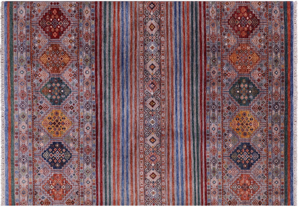 Super Kazak Khorjin Hand-Knotted Wool Rug - Manhattan Rugs
