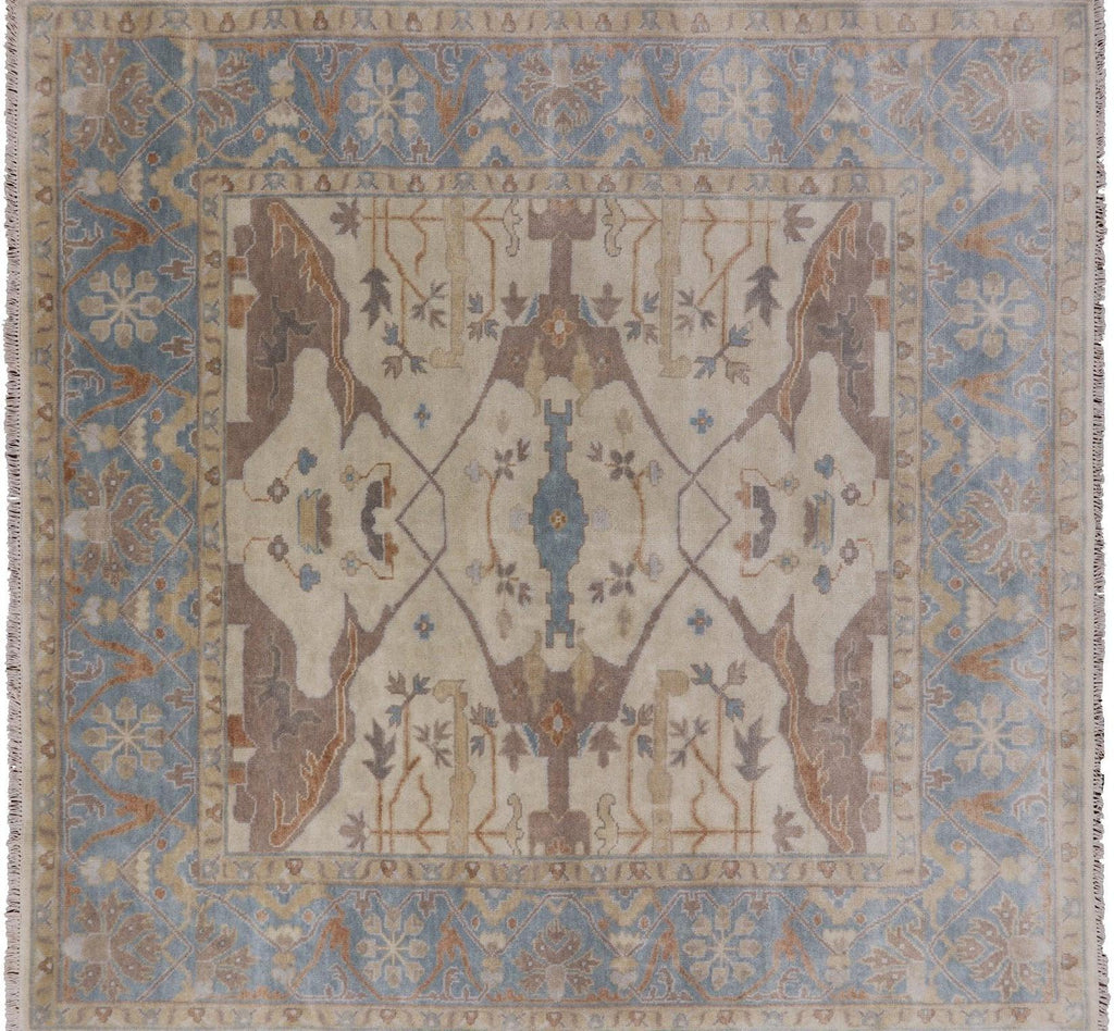 Square Oushak Hand Knotted Area Rug - Manhattan Rugs