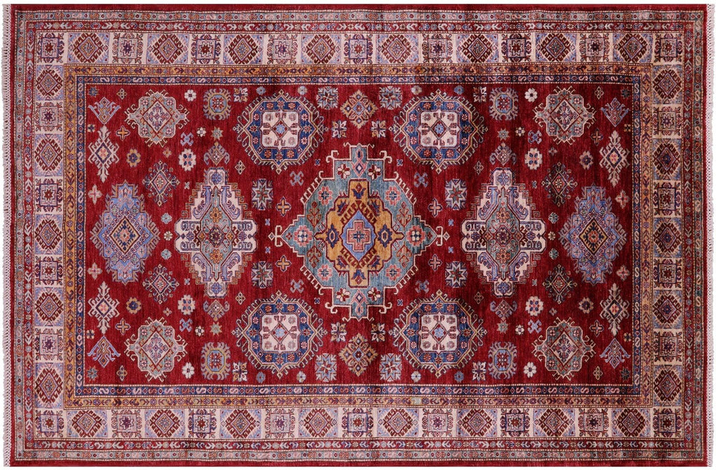Hand Knotted Super Kazak Wool Rug - Manhattan Rugs