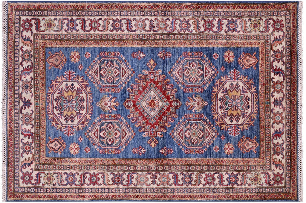 Super Kazak Geometric Handmade Wool Rug - Manhattan Rugs