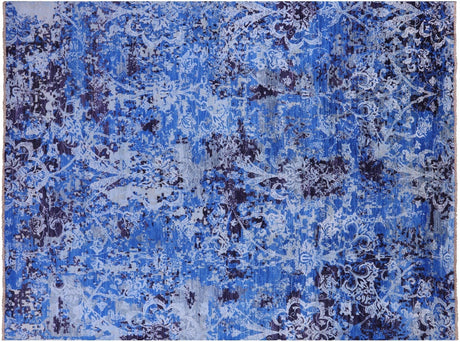 Modern Wool & Silk Hand Knotted Rug - Manhattan Rugs