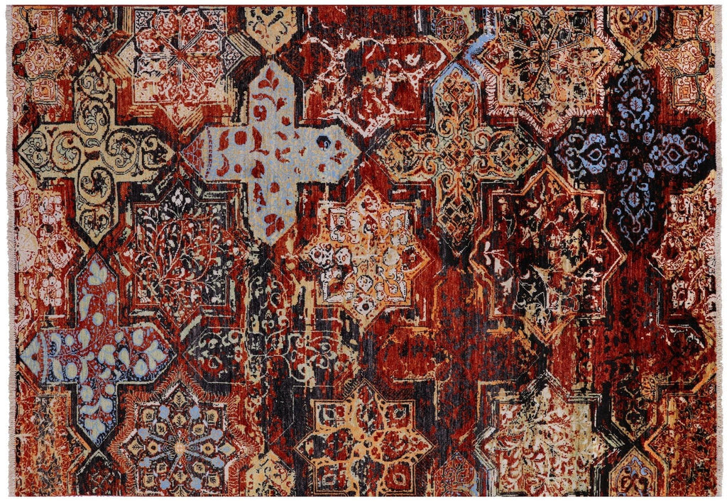Modern Wool & Silk Handmade Rug - Manhattan Rugs