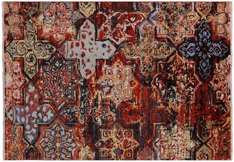 Modern Wool & Silk Handmade Rug - Manhattan Rugs