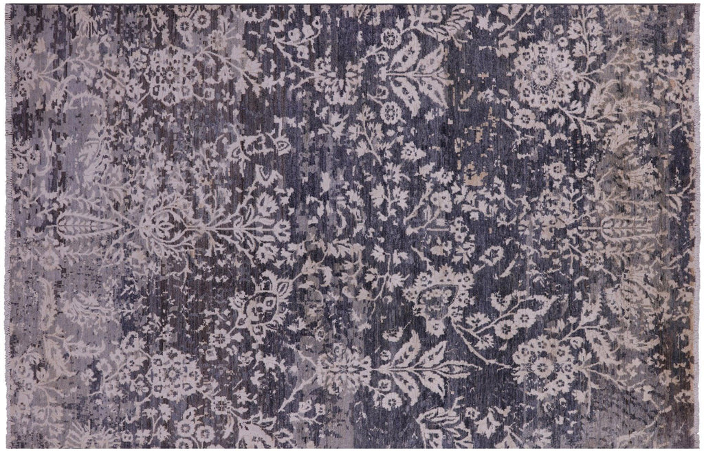 Hand Knotted Wool & Silk Modern Rug - Manhattan Rugs