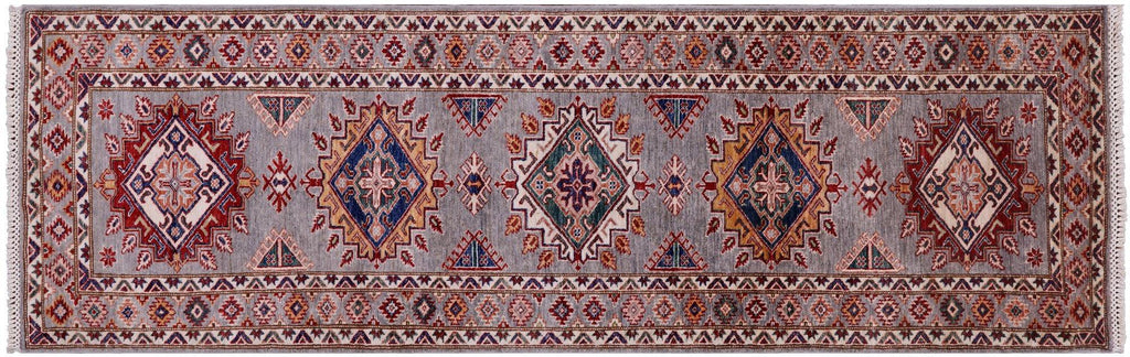 Runner Geometric Super Kazak Handmade Rug - Manhattan Rugs