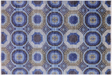 Geometric Mamluk Hand-Knotted Wool Rug - Manhattan Rugs