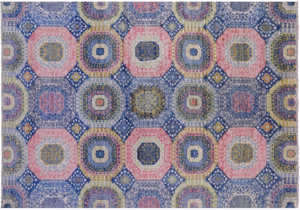 Handmade Geometric Mamluk Wool Rug - Manhattan Rugs