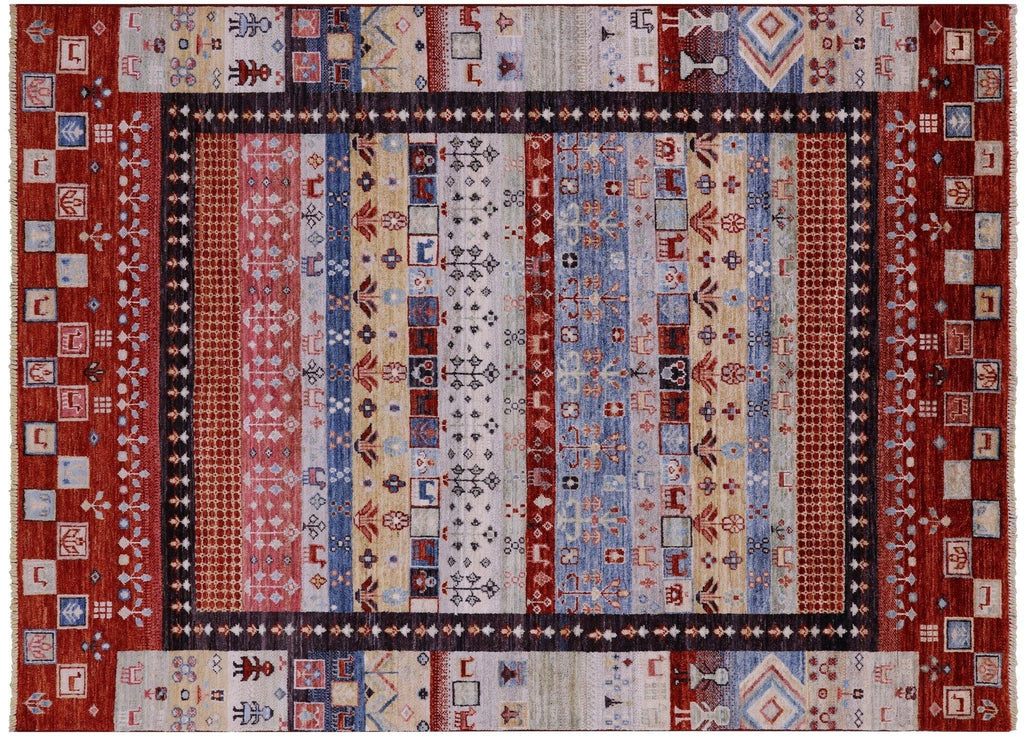 Persian Gabbeh Tribal Hand Knotted Wool Rug - Manhattan Rugs