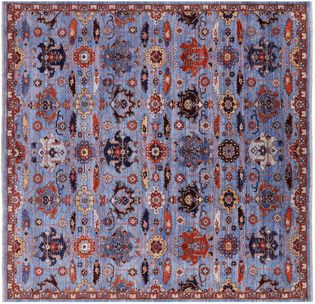 Square Hand Knotted Persian Fine Serapi Wool Rug - Manhattan Rugs