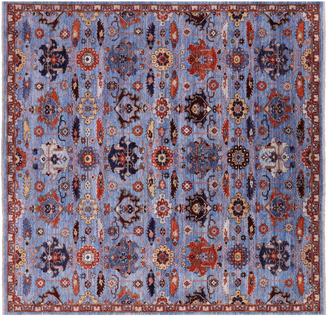 Square Hand Knotted Persian Fine Serapi Wool Rug - Manhattan Rugs