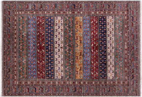 Tribal Persian Gabbeh Hand Knotted Rug - Manhattan Rugs