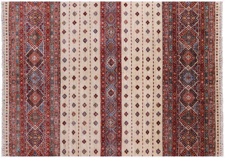 Hand Knotted Khorjin Super Kazak Rug - Manhattan Rugs
