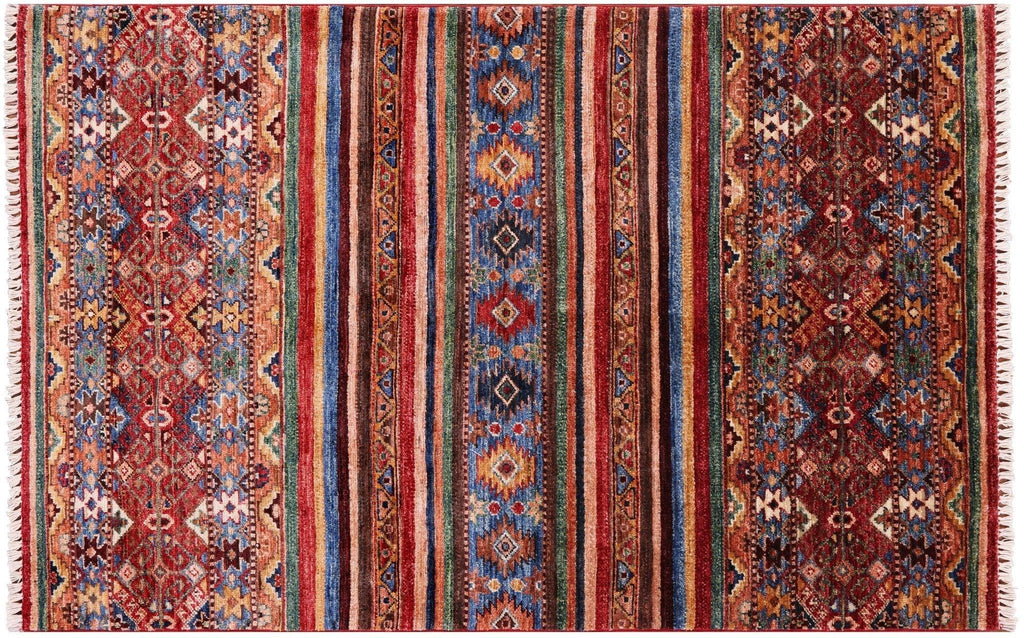 Khorjin Super Kazak Hand-Knotted Wool Rug - Manhattan Rugs