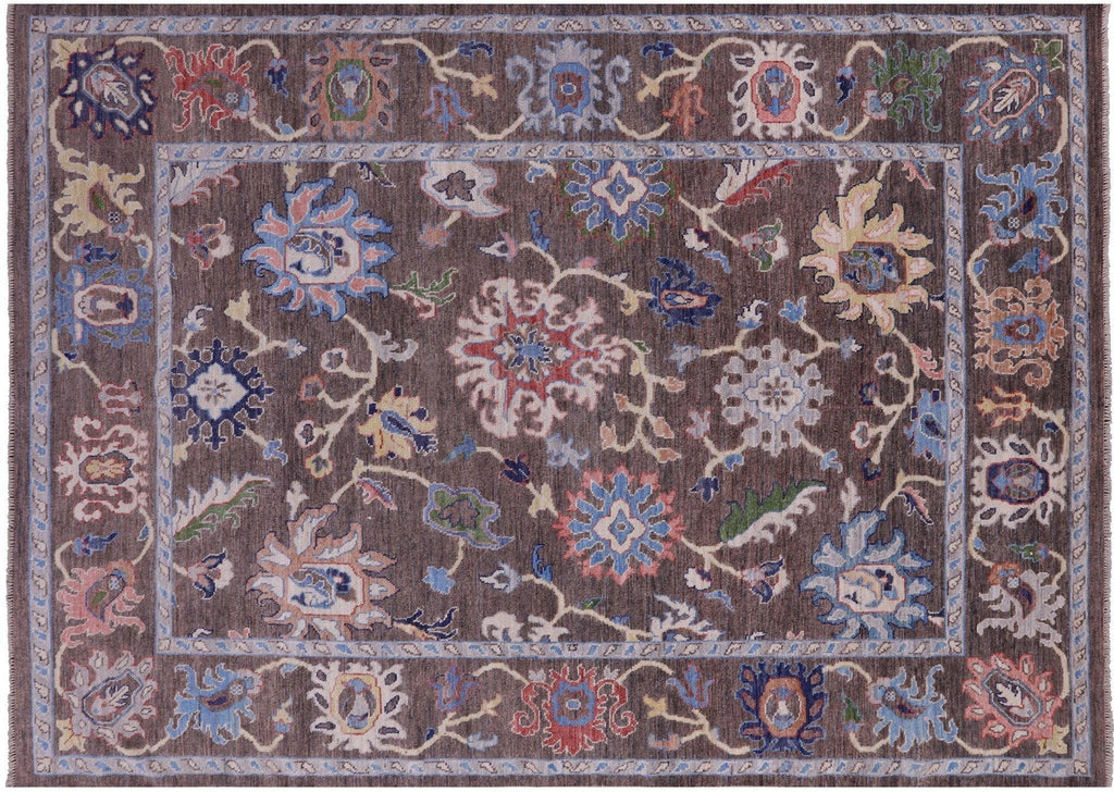 Turkish Oushak Wool On Wool Hand-Knotted Rug - Manhattan Rugs