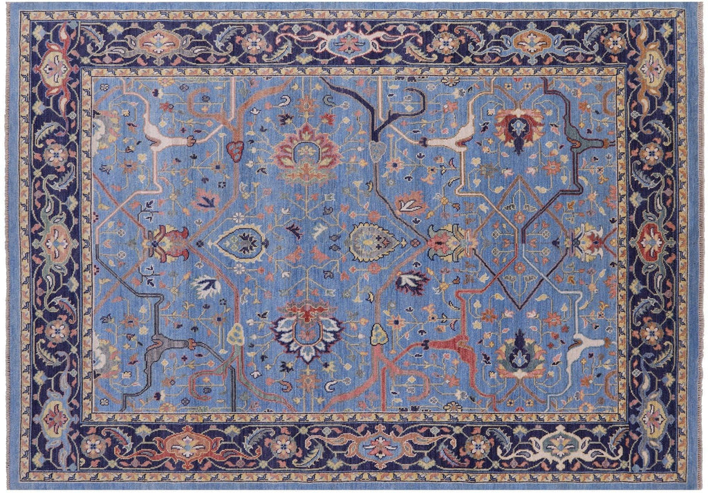 Turkish Oushak Hand-Knotted Wool On Wool Rug - Manhattan Rugs