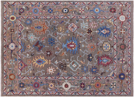 Turkish Oushak Hand-Knotted Wool On Wool Rug - Manhattan Rugs