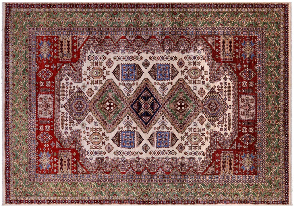Super Kazak Hand-Knotted Wool Rug - Manhattan Rugs