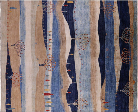 Tribal Persian Gabbeh Handmade Wool Rug - Manhattan Rugs