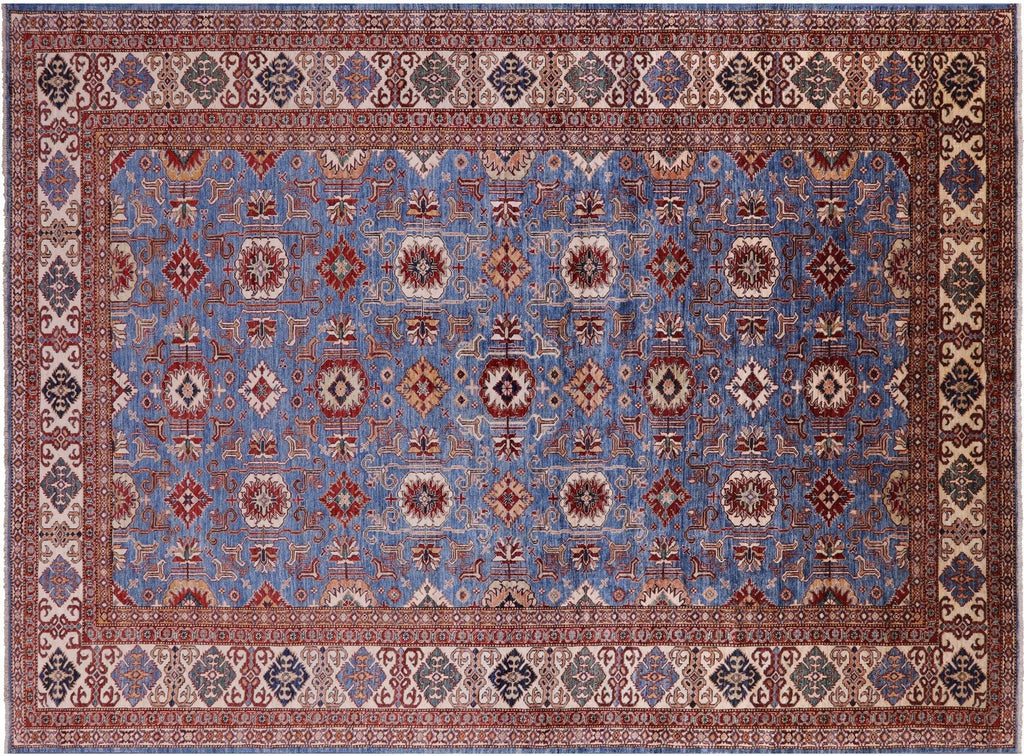 Super Kazak Geometric Hand-Knotted Rug - Manhattan Rugs