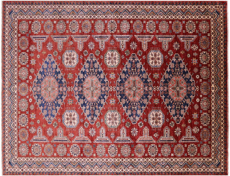 Handmade Super Kazak Geometric Rug - Manhattan Rugs