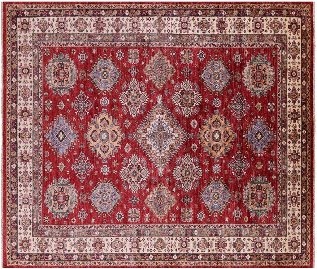 Super Kazak Geometric Handmade Rug - Manhattan Rugs