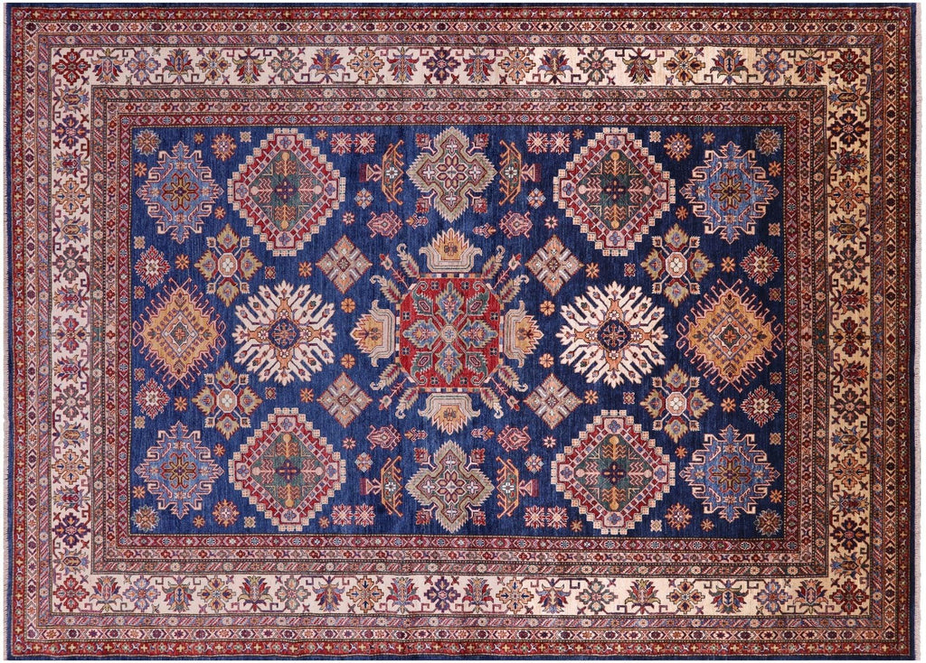 Super Kazak Geometric Handmade Wool Rug - Manhattan Rugs