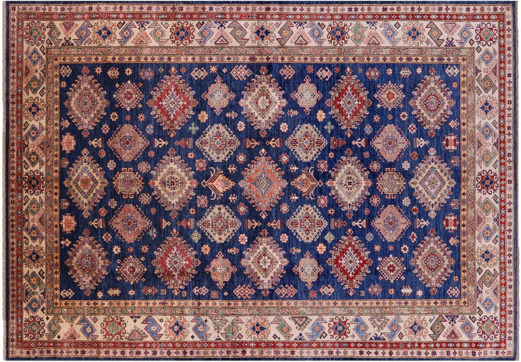 Super Kazak Hand Knotted Geometric Rug - Manhattan Rugs