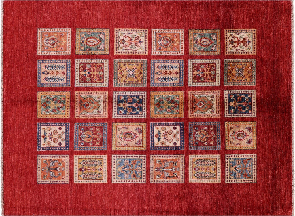 Garden Design Persian Hand-Knotted Wool Rug - Manhattan Rugs