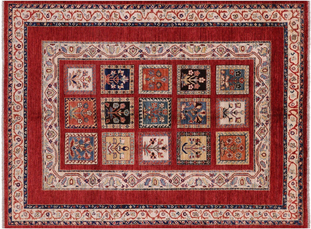 Handmade Persian Garden Design Wool Rug - Manhattan Rugs