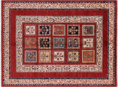 Handmade Persian Garden Design Wool Rug - Manhattan Rugs