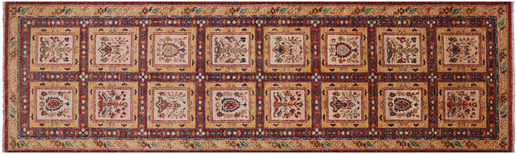 Runner Handmade Persian Garden Design Rug - Manhattan Rugs