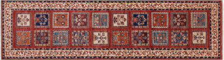 Runner Persian Garden Design Hand Knotted Rug - Manhattan Rugs
