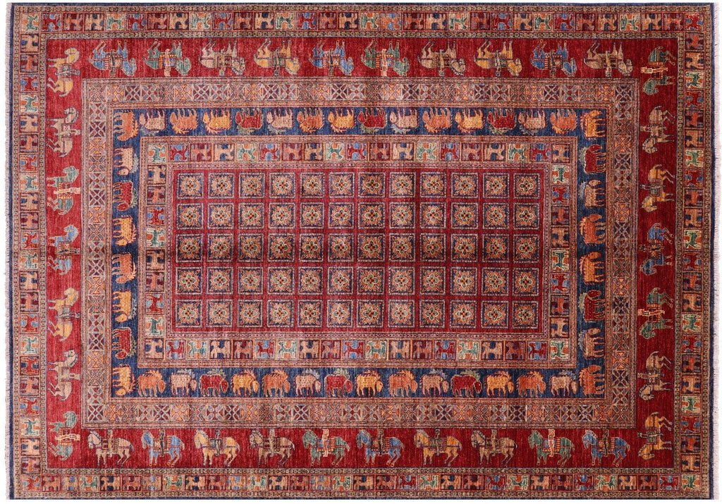 Antiqued Pazyryk Historical Design Hand-Knotted Rug - Manhattan Rugs