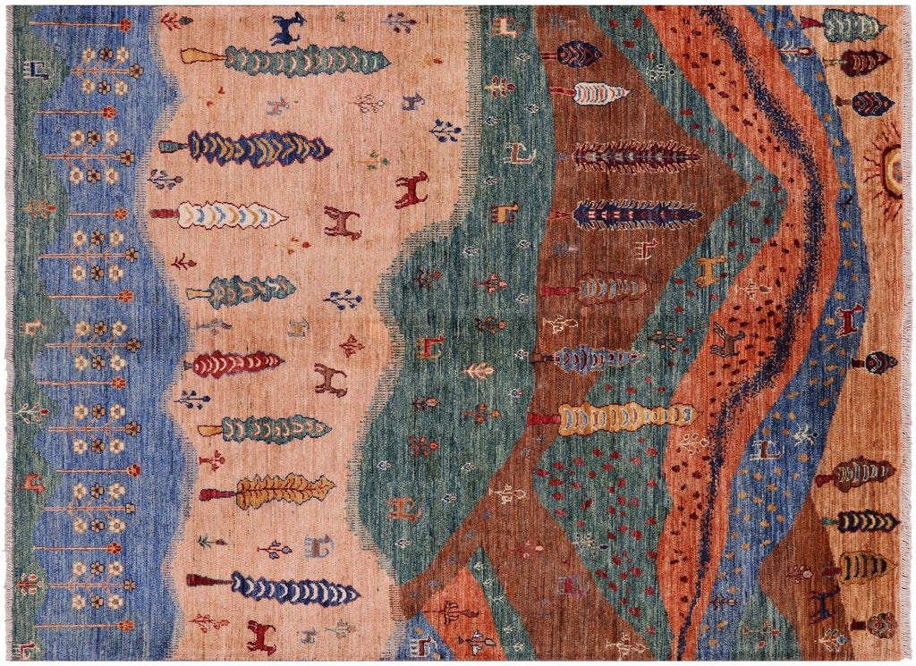 Persian Gabbeh Tribal Hand Knotted Rug - Manhattan Rugs