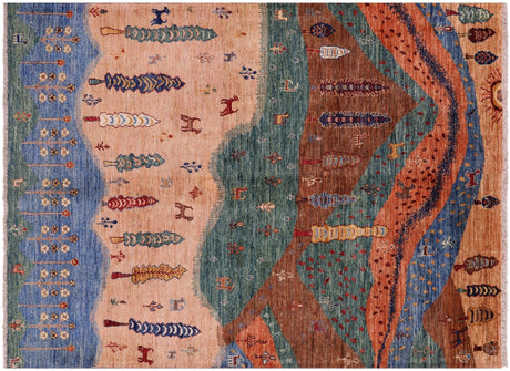 Persian Gabbeh Tribal Hand Knotted Rug - Manhattan Rugs