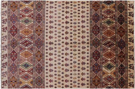 Persian Tribal Gabbeh Hand Knotted Wool Rug - Manhattan Rugs