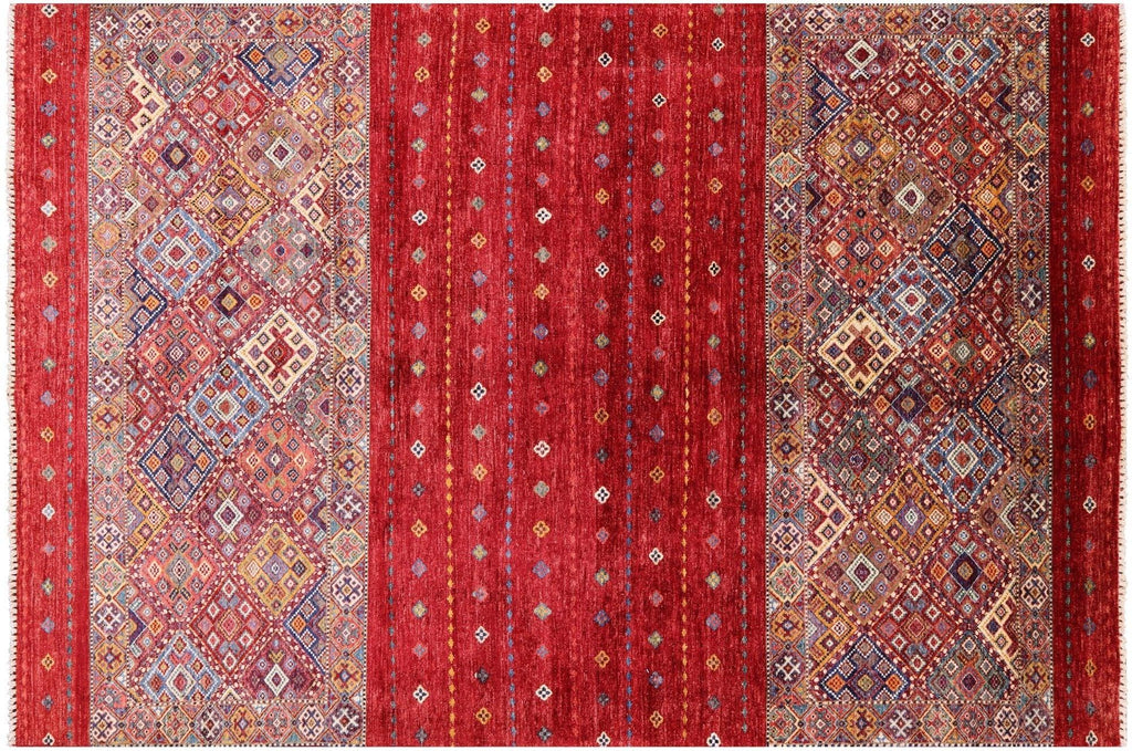 Hand-Knotted Super Kazak Khorjin Rug - Manhattan Rugs