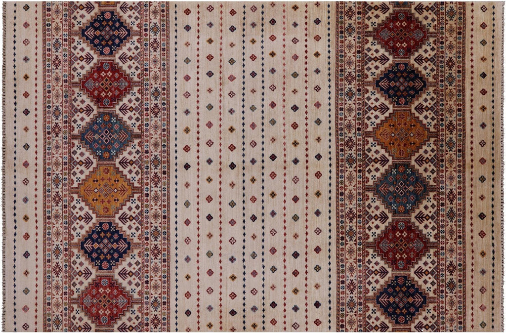 Hand Knotted Khorjin Super Kazak Rug - Manhattan Rugs