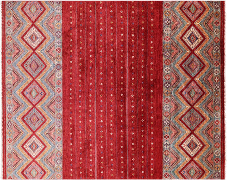 Hand-Knotted Khorjin Super Kazak Wool Rug - Manhattan Rugs