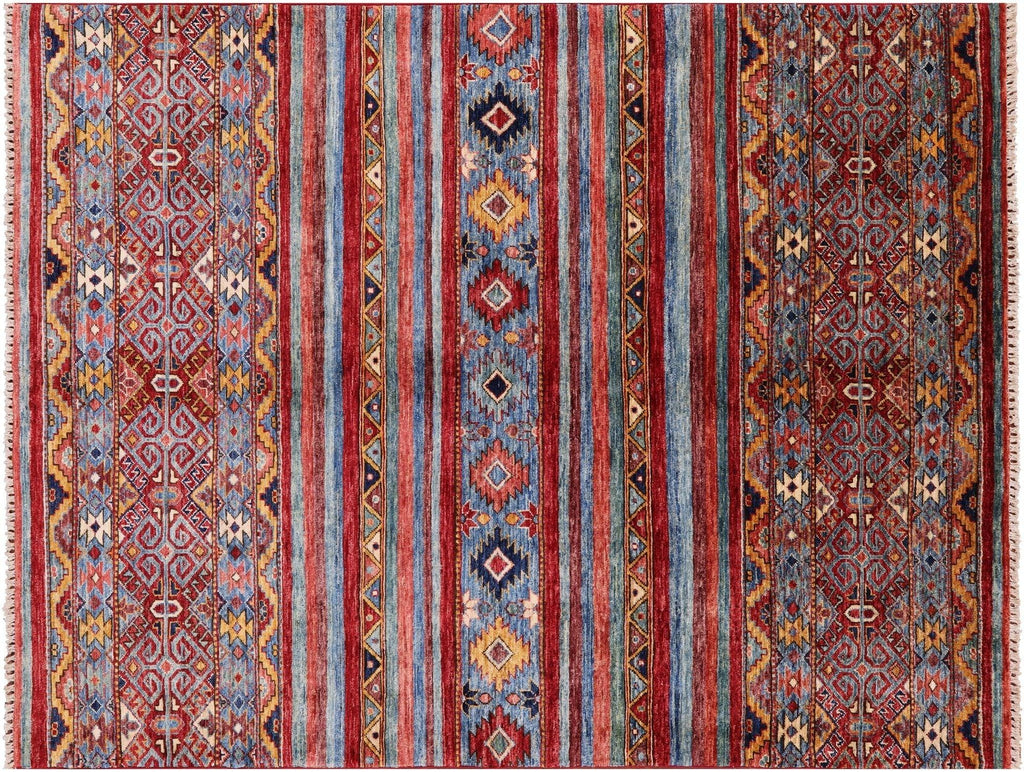 Hand Knotted Khorjin Super Kazak Wool Rug - Manhattan Rugs