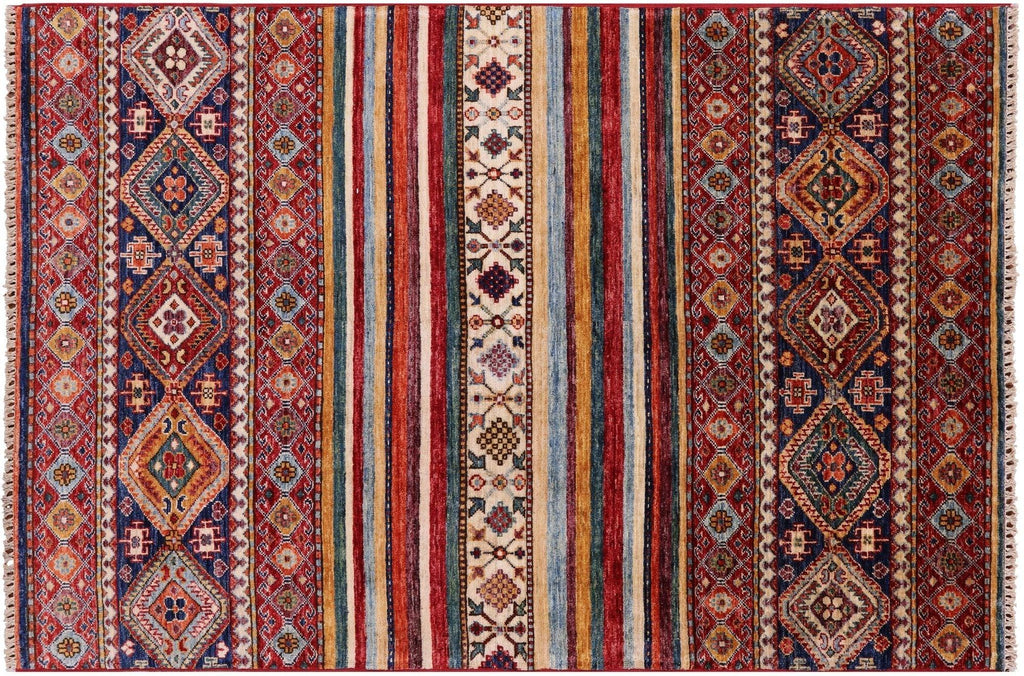 Khorjin Super Kazak Hand-Knotted Wool Rug - Manhattan Rugs