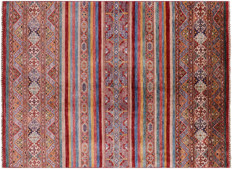 Handmade Khorjin Super Kazak Wool Rug - Manhattan Rugs