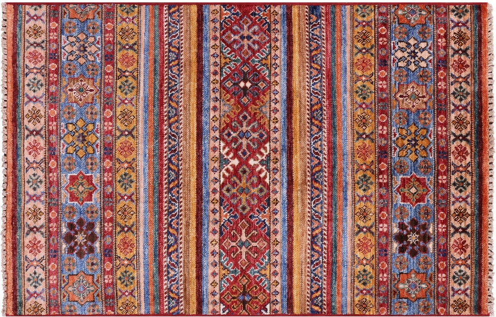 Khorjin Super Kazak Handmade Wool Rug - Manhattan Rugs