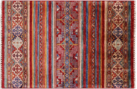 Super Kazak Khorjin Hand-Knotted Rug - Manhattan Rugs