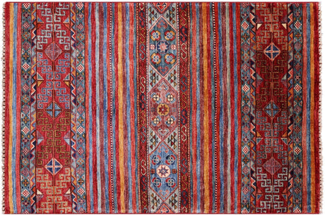Hand Knotted Super Kazak Khorjin Wool Rug - Manhattan Rugs