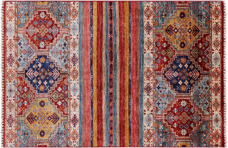 Super Kazak Khorjin Hand Knotted Wool Rug - Manhattan Rugs