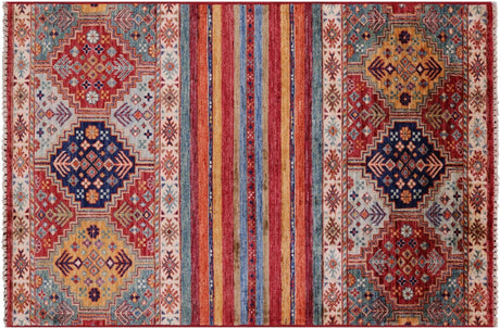 Khorjin Super Kazak Handmade Wool Rug - Manhattan Rugs