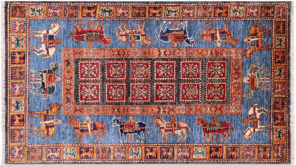 Antiqued Pazyryk Historical Design Handmade Rug - Manhattan Rugs