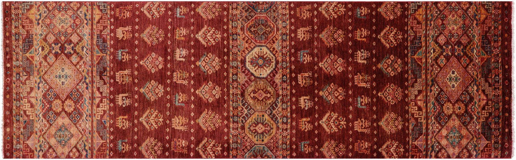 Tribal Persian Gabbeh Handmade Wool Runner Rug - Manhattan Rugs